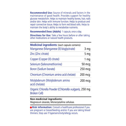 Trace Minerals + Organic Chlorella